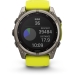Garmin Fenix 8 - 51 мм Solar Sapphire Titanium с желтым ремешком