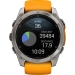 Garmin Fenix 8 - 51 mm Amoled Sapphire Titanium с оранжевым браслетом