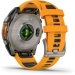 Garmin Fenix 8 - 47 мм Amoled Sapphire Titanium с оранжевым ремешком
