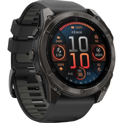 Garmin Fenix 8 - 51 мм Amoled Sapphire Titanium черные