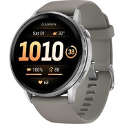 Garmin Venu 4 – 45 mm Silver with Silver Gray Silicone Band