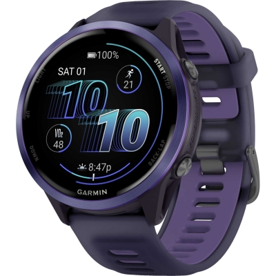 Garmin Forerunner 570 – 47 mm Indigo Aluminum with Translucent Imperial Purple/Indigo Band